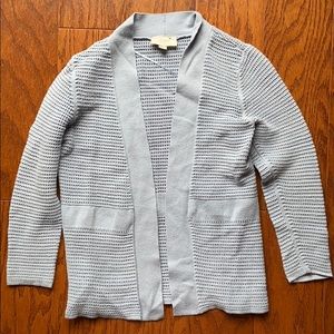 LOFT Light Blue Cotton Cardigan XS